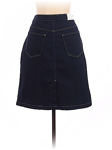Hydraulic Denim Skirt (view 2)