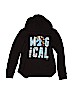 Justice Solid Black Pullover Hoodie Size 12 - photo 1