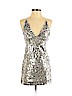 Forever 21 Silver Cocktail Dress Size S - photo 1