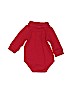 Gymboree 100% Cotton Solid Red Long Sleeve Onesie Size 0-3 mo - photo 2