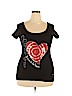 Desigual Black Short Sleeve Top Size XXL - photo 1