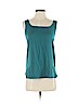 Mara Hoffman Teal Sleeveless Silk Top Size 4 - photo 1