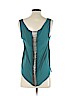 Mara Hoffman Teal Sleeveless Silk Top Size 4 - photo 2