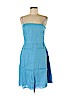 Ann Taylor 100% Cotton Blue Casual Dress Size 6 (petite) - photo 1