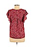 Monteau Red Short Sleeve Blouse Size M - photo 2
