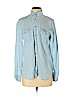 American Eagle Outfitters 100% Lyocell Blue Long Sleeve Button-Down Shirt Size S - photo 1