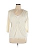 Coldwater Creek Ivory 3/4 Sleeve Top Size XL - photo 1