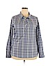 Cabela's Blue Long Sleeve Blouse Size 2X - photo 1