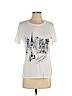 Karl Lagerfeld Paris White Short Sleeve T-Shirt Size S - photo 1