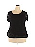 Chadwicks Black Short Sleeve Top Size 2X - photo 1