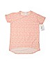 Lularoe Print Pink Short Sleeve T-Shirt Size 10 - photo 1