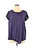 Simply Vera Vera Wang Purple Short Sleeve Top Size XL - photo 1