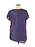 Simply Vera Vera Wang Purple Short Sleeve Top Size XL - photo 2