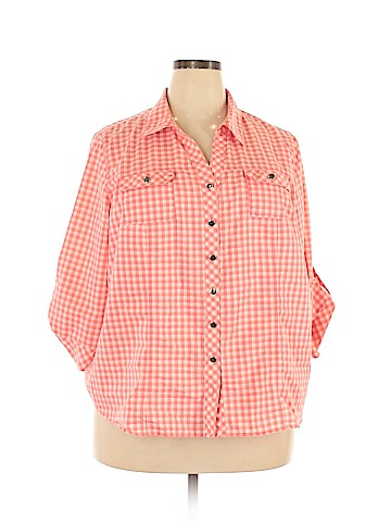 Cj Banks 3/4 Sleeve Button-Down Shirt (view 1)
