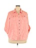 Cj Banks Pink 3/4 Sleeve Button-Down Shirt Size 2X - photo 1