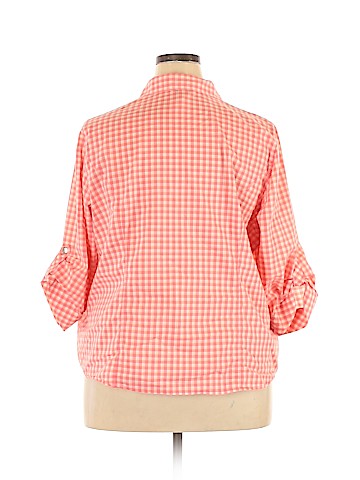 Cj Banks 3/4 Sleeve Button-Down Shirt (view 2)