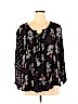 Style&Co 100% Rayon Black Long Sleeve Top Size XL - photo 1