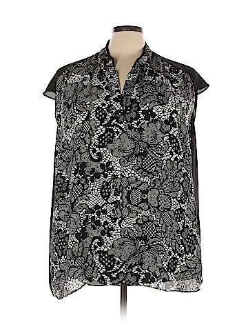 Worthington Short Sleeve Blouse (view 1)