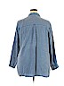Old Navy 100% Tencel Lyocell Blue Long Sleeve Button-Down Shirt Size XXL - photo 2