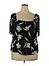 A New Day Black Short Sleeve Blouse Size XXL - photo 1