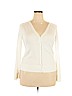 Ann Taylor LOFT 100% Cotton Ivory Cardigan Size XL - photo 1