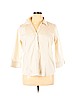 Eddie Bauer Ivory 3/4 Sleeve Button-Down Shirt Size XL - photo 1