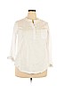 Unbranded 100% Cotton White Long Sleeve Henley Size 2X - photo 1