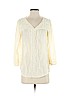 Lucky Brand 100% Cotton Ivory 3/4 Sleeve Blouse Size S - photo 1