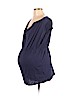 Oh Baby By Motherhood Blue Short Sleeve Top Size L - photo 1