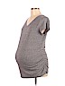 Liz Lange Maternity Gray Short Sleeve Polo Size L - photo 1