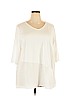 Purejill White 3/4 Sleeve Top Size 3X - photo 1