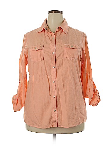 Faded Glory Long Sleeve Button-Down Shirt (view 1)
