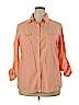 Faded Glory Orange Long Sleeve Button-Down Shirt Size 2X - photo 1