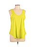 Lush 100% Polyester Yellow Sleeveless Blouse Size L - photo 1