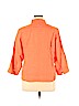 Talbots 100% Linen Orange Long Sleeve Button-Down Shirt Size XL - photo 2