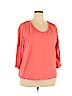 New Directions 100% Cotton Orange 3/4 Sleeve T-Shirt Size 2X - photo 1