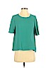 Frenchi 100% Polyester Green Short Sleeve Blouse Size S - photo 1