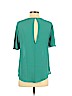 Frenchi 100% Polyester Green Short Sleeve Blouse Size S - photo 2
