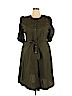 Who What Wear 100% Cotton Green Casual Dress Size XXL - photo 1