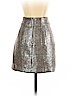 H&M 100% Polyester Brown Casual Skirt Size 2 - photo 2