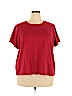 Croft & Barrow 100% Cotton Red Short Sleeve T-Shirt Size 3X - photo 1