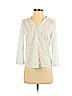H&M 100% Polyester Ivory Long Sleeve Blouse Size XS - photo 1