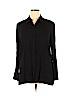 Donna Ricco 100% Rayon Black Long Sleeve Blouse Size 14 - photo 1