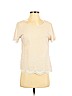Ann Taylor LOFT 100% Cotton Tan Short Sleeve Blouse Size S (petite) - photo 1