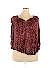 Faded Glory Burgundy Long Sleeve Top Size 20 - photo 1