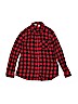 Gap Kids Plaid Red Long Sleeve Button-Down Shirt Size 8 - photo 1