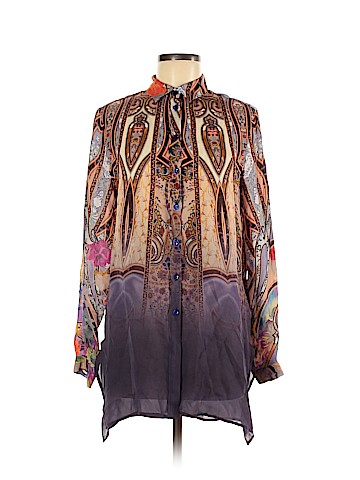 ETRO Long Sleeve Silk Top (view 1)