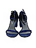 Stuart Weitzman 100% Leather Blue Heels Size 9 1/2 - photo 2
