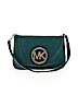 MICHAEL Michael Kors 100% Leather Teal Leather Wristlet One size - photo 1