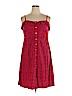 Universal Thread 100% Rayon Red Casual Dress Size XL - photo 1